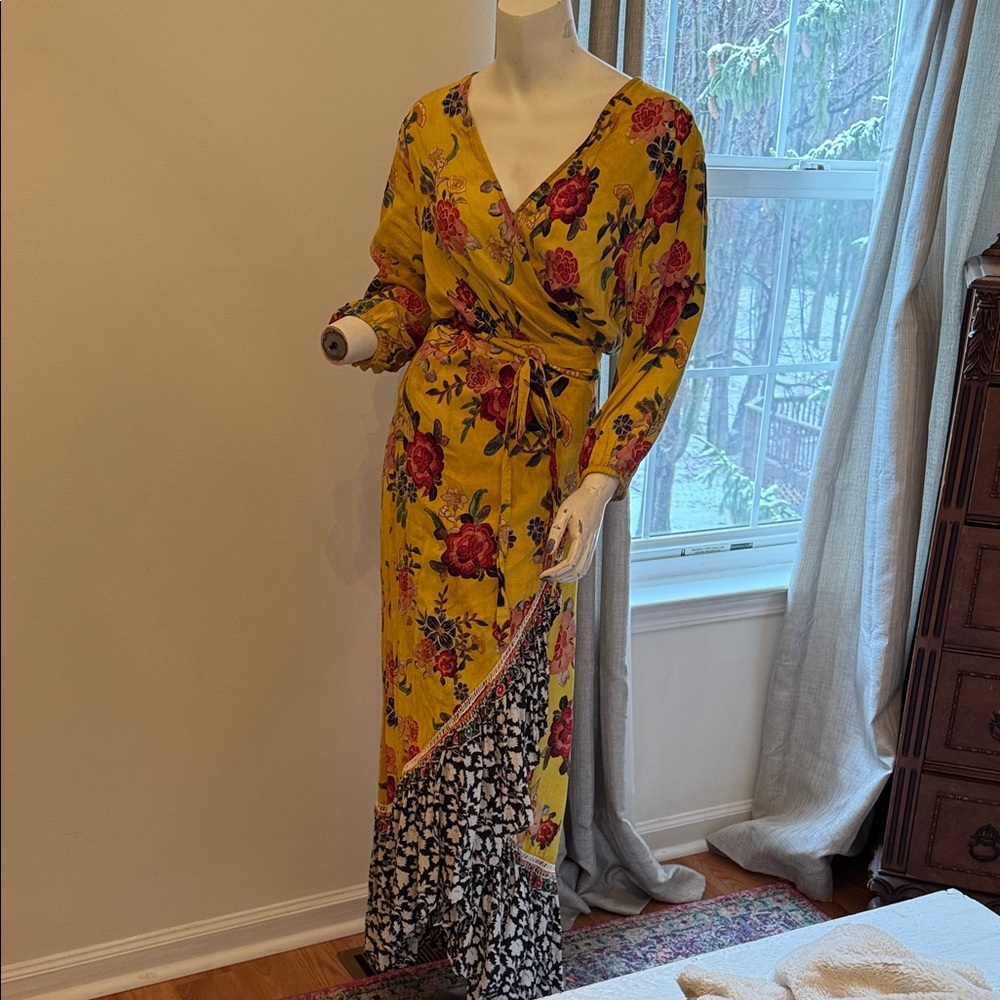 Anthropologie - FARM Rio Floral Asymmetrical Wrap Dress